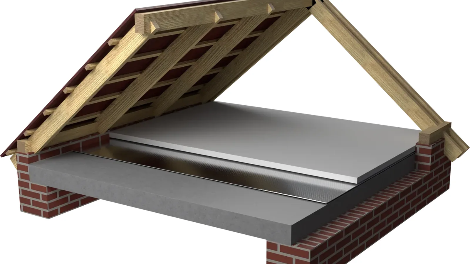Insulating a non-habitable attic: on the ceiling slab, not on the roof pitch
