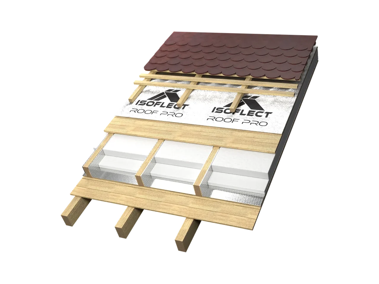 Habitable attic with exposed rafters