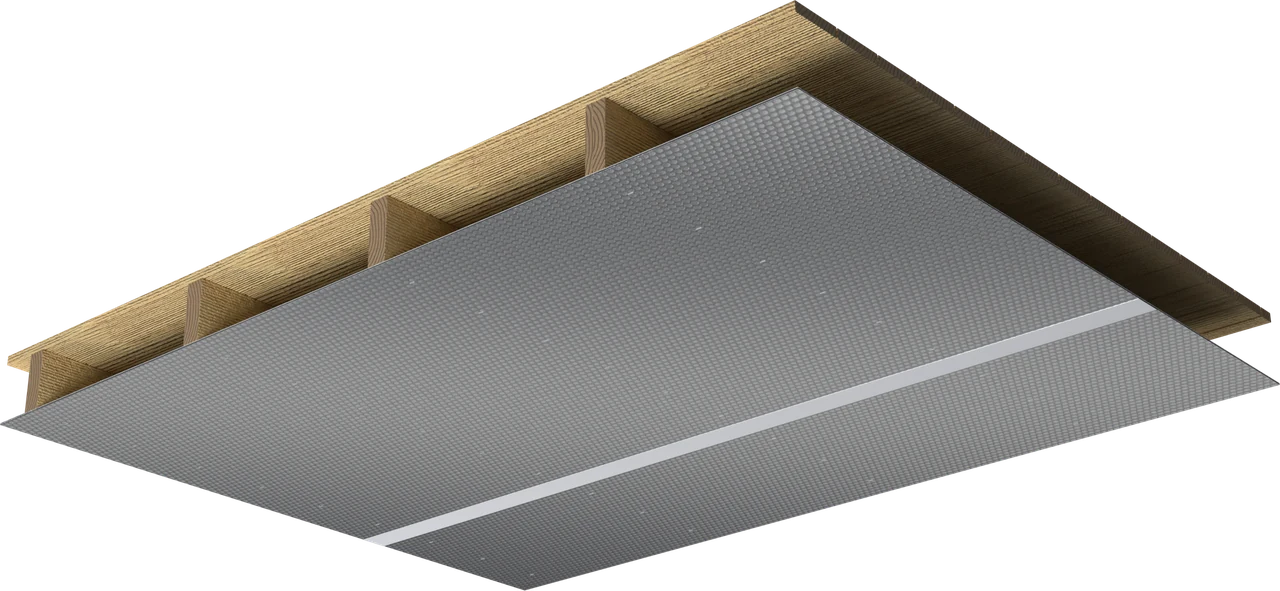 Rendu 3D : isolation simple, charpente des combles perdus