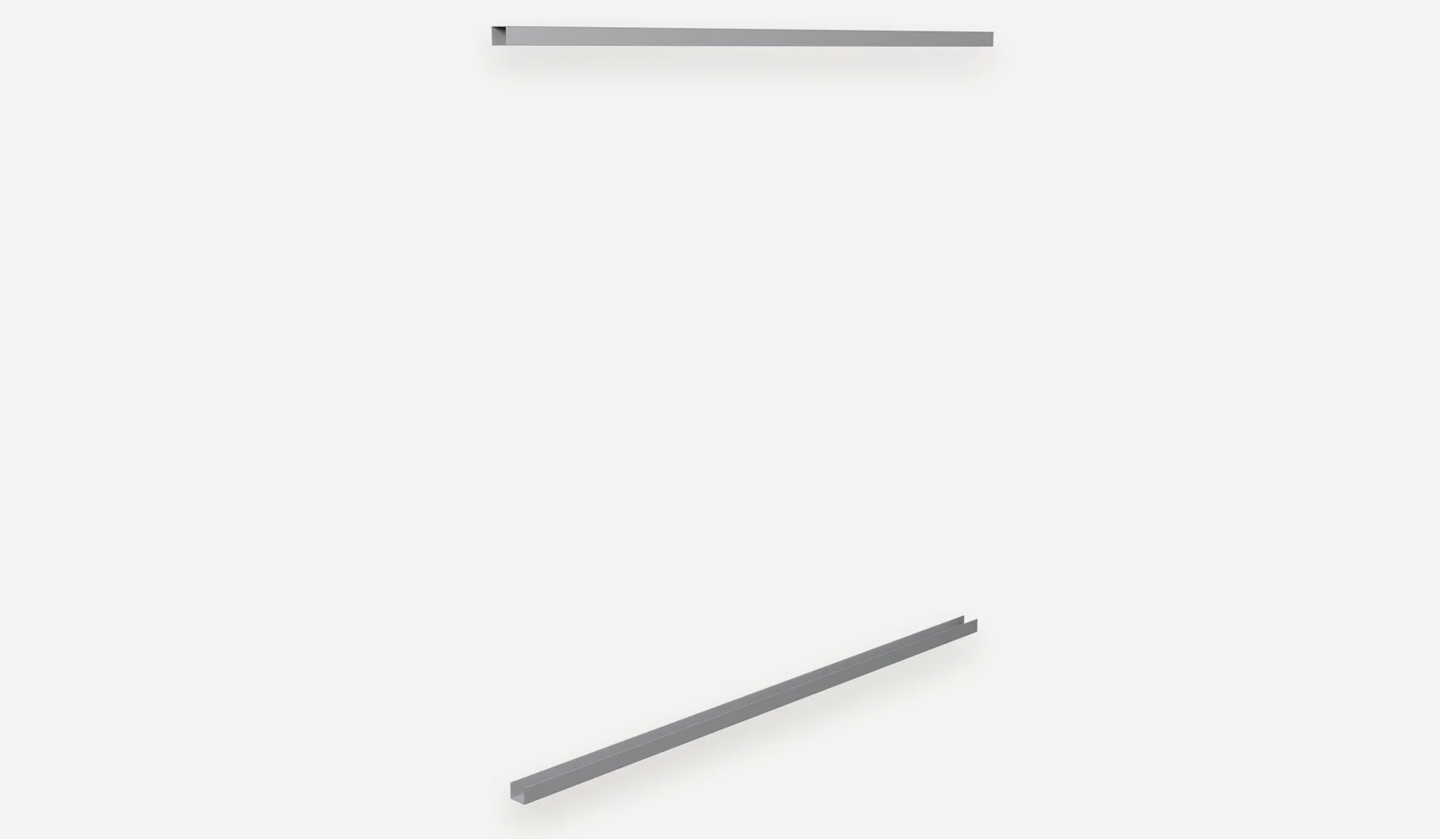 Installation on metal profiles, step 1: the U profiles