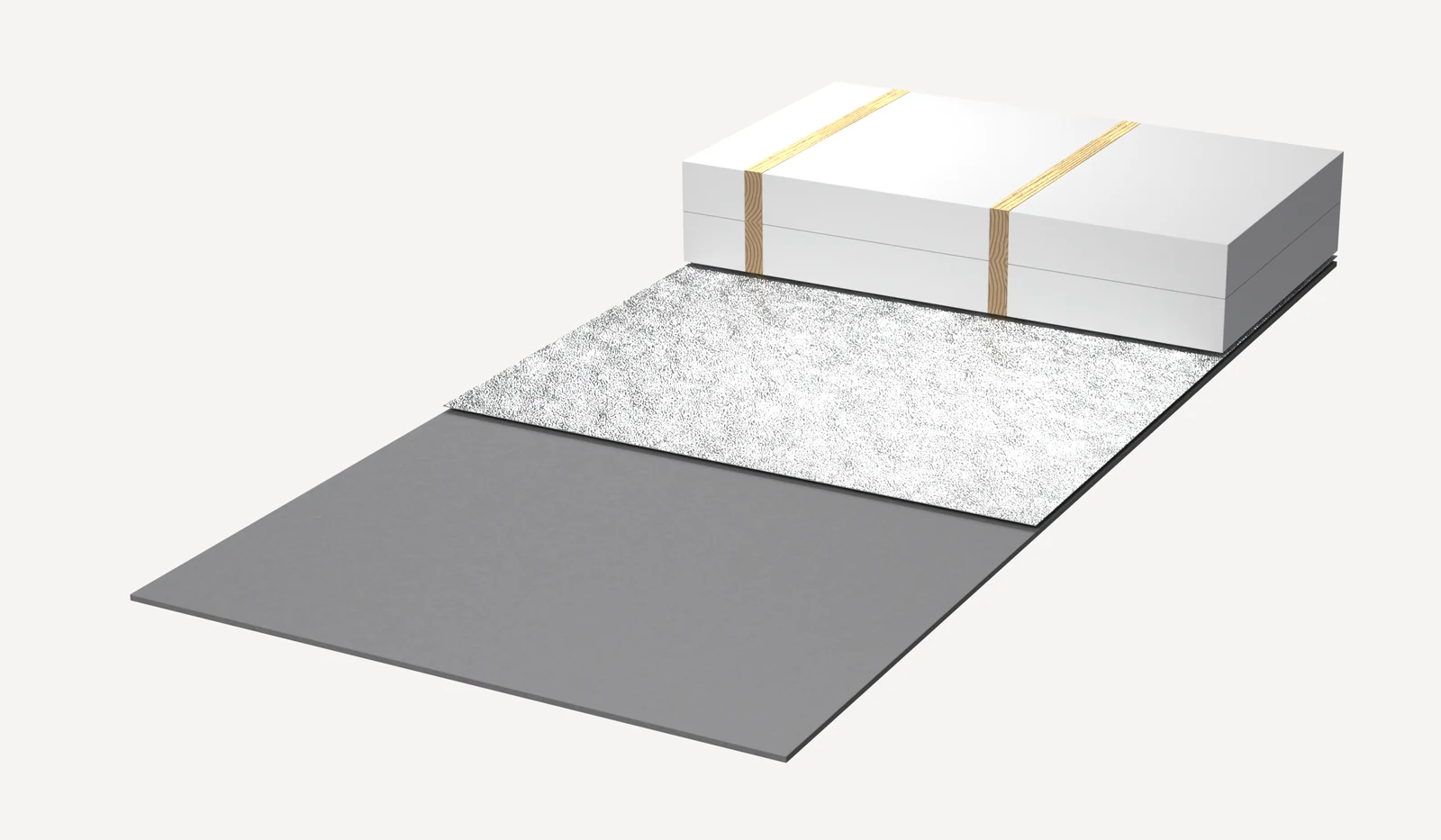 Installation, step 3: Wolle thermal insulation fibre
